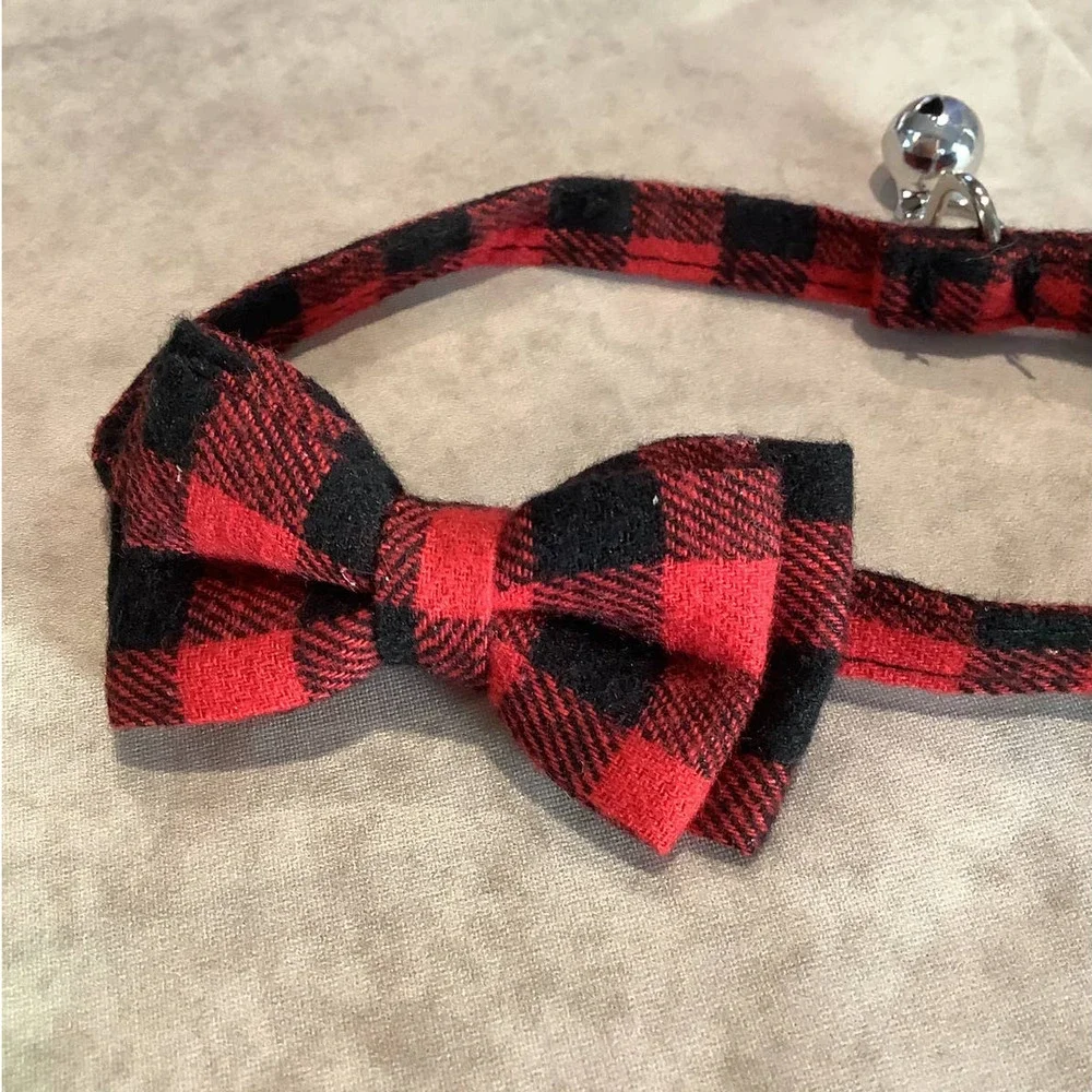 🎈Buffalo Check Flannel Bowtie Collar